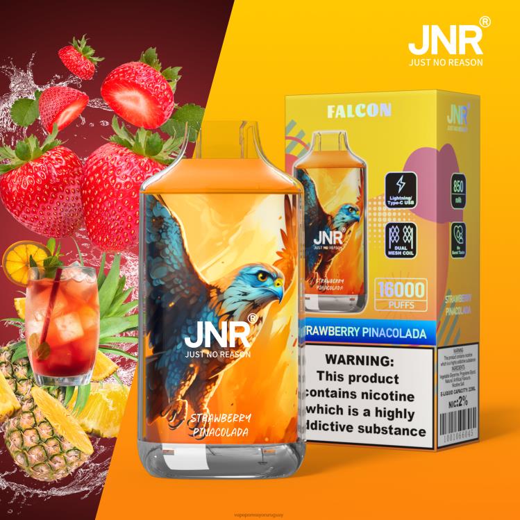 F6J4N718 - Vape por mayor Uruguay JNR FALCON piñacolada de fresa