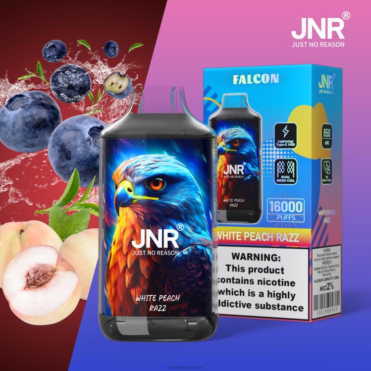 F6J4N724 - vaporizador al por mayor JNR FALCON razz de durazno blanco