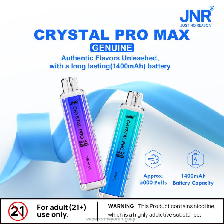 F6J4N727 - Vape Uruguay precio JNR CRYSTAL PRO MAX frambuesa arándano
