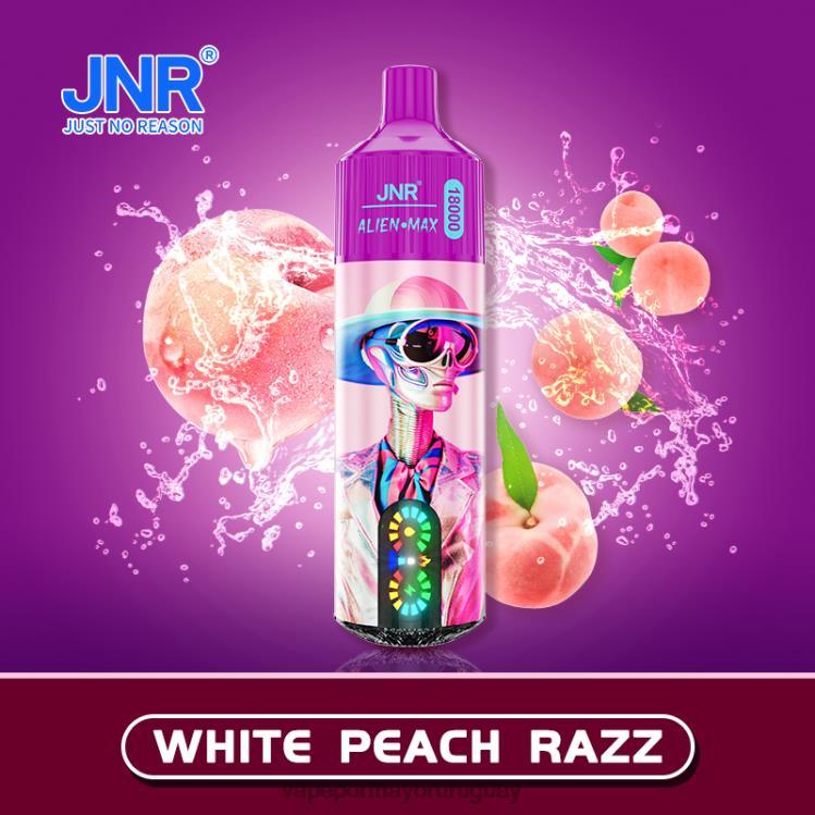 F6J4N562 - Vaper sin nicotina JNR ALIEN MAX razz de durazno blanco