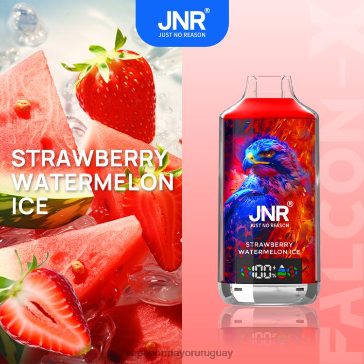 F6J4N549 - Vape Uruguay sin nicotina JNR FALCON-X hielo de sandia fresa