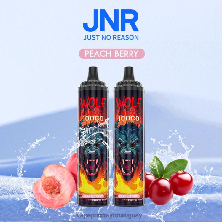 F6J4N768 - Vape por mayor Uruguay JNR WOLF NIPLO baya de durazno