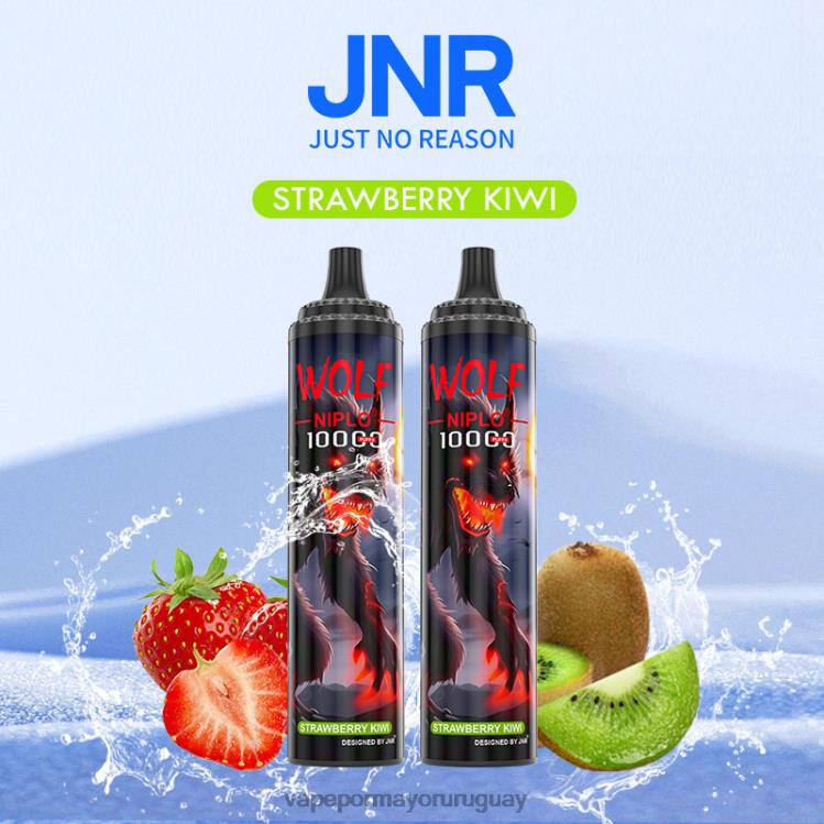F6J4N771 - liquido Vape Uruguay JNR WOLF NIPLO kiwi fresa
