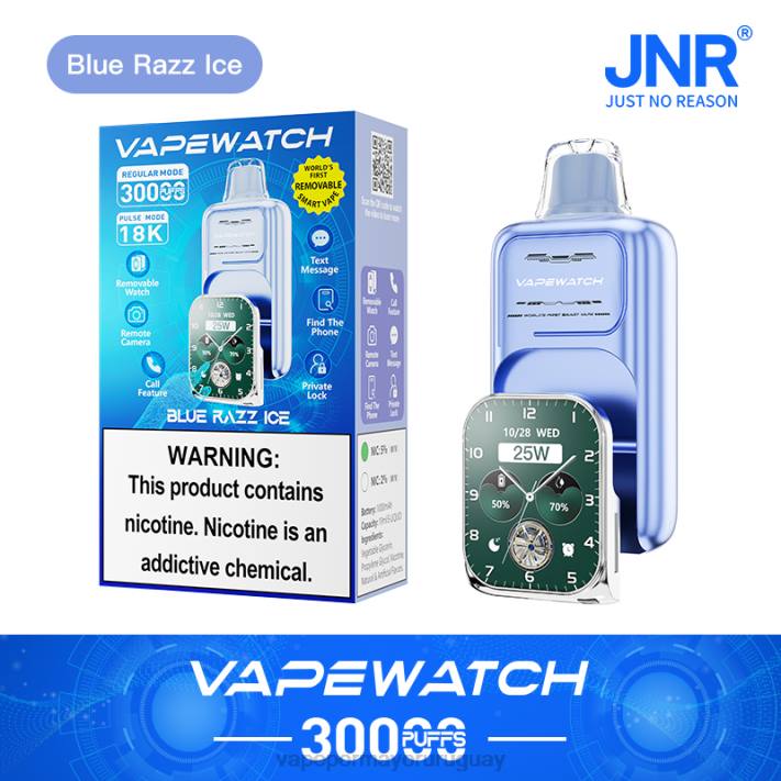 hielo azul JNR reloj vapeador- liquido Vape Uruguay -4NJV11