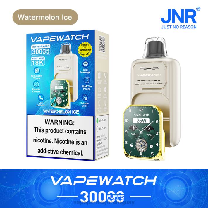 hielo de sandia JNR reloj vapeador- Vape Uruguay sin nicotina -4NJV9
