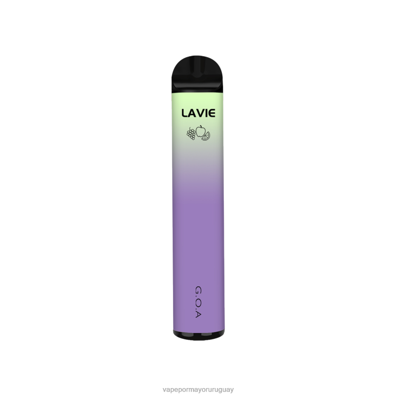 Liquido Vape Uruguay - LAVIE BAR 1600 bocanadas 4BLXP306 uva naranja manzana