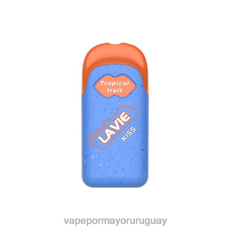 Vape Uruguay Sin Nicotina - LAVIE KISS 8000 bocanadas 4BLXP114 fruta tropical