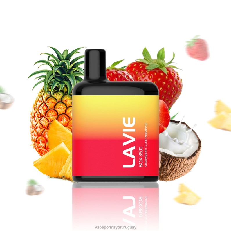 Vape Mayorista - LAVIE BOX 3500 bocanadas 4BLXP207 fresa coco piña