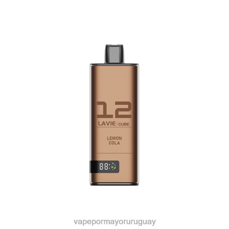 Liquido Vape Uruguay - LAVIE Cube 20000 bocanadas 4BLXP46 cola de limon
