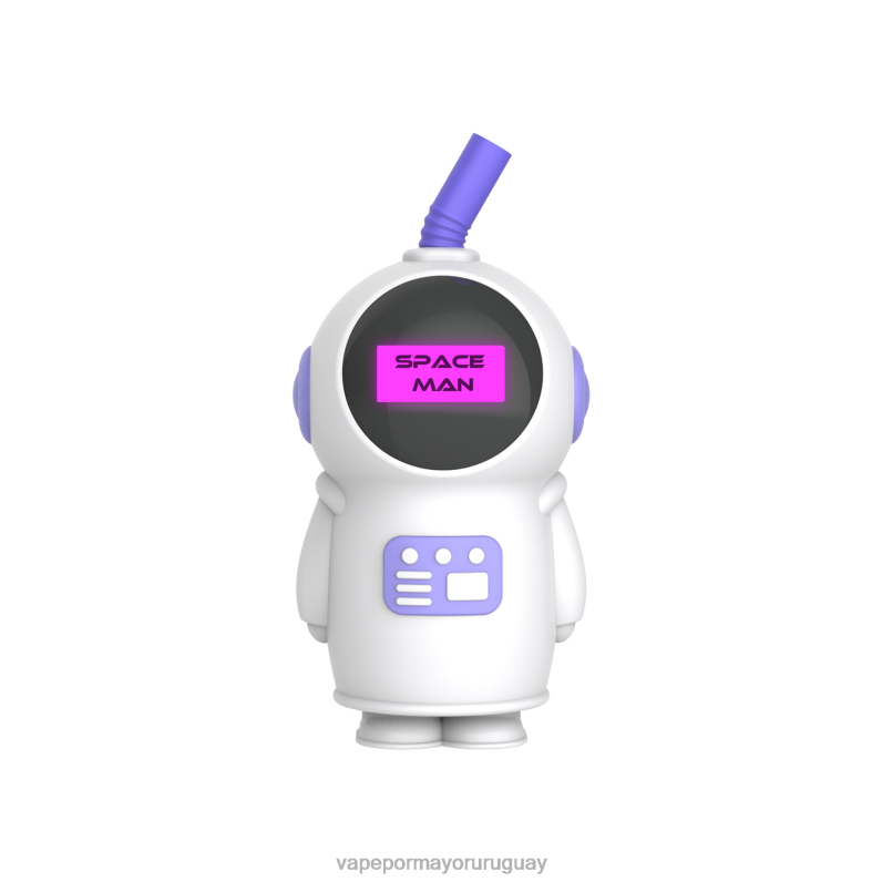 Vape Uruguay Sin Nicotina - LAVIE SPACE MAN 7000 bocanadas 4BLXP234 hielo de uva