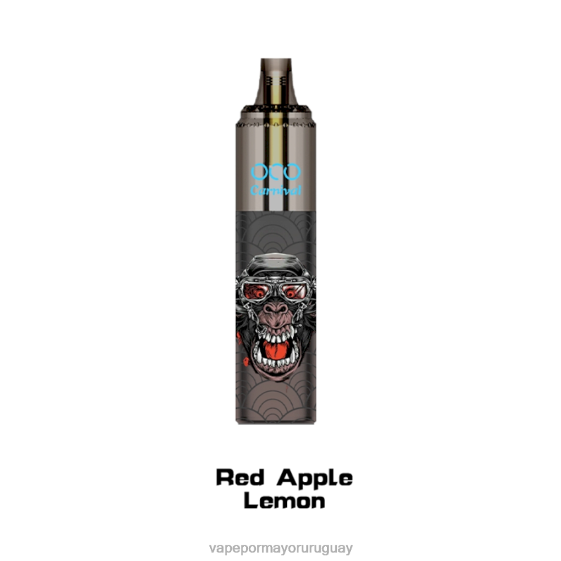 Liquido Vape Uruguay - LAVIE OCO carnaval 10000 bocanadas 4BLXP356 manzana roja limón