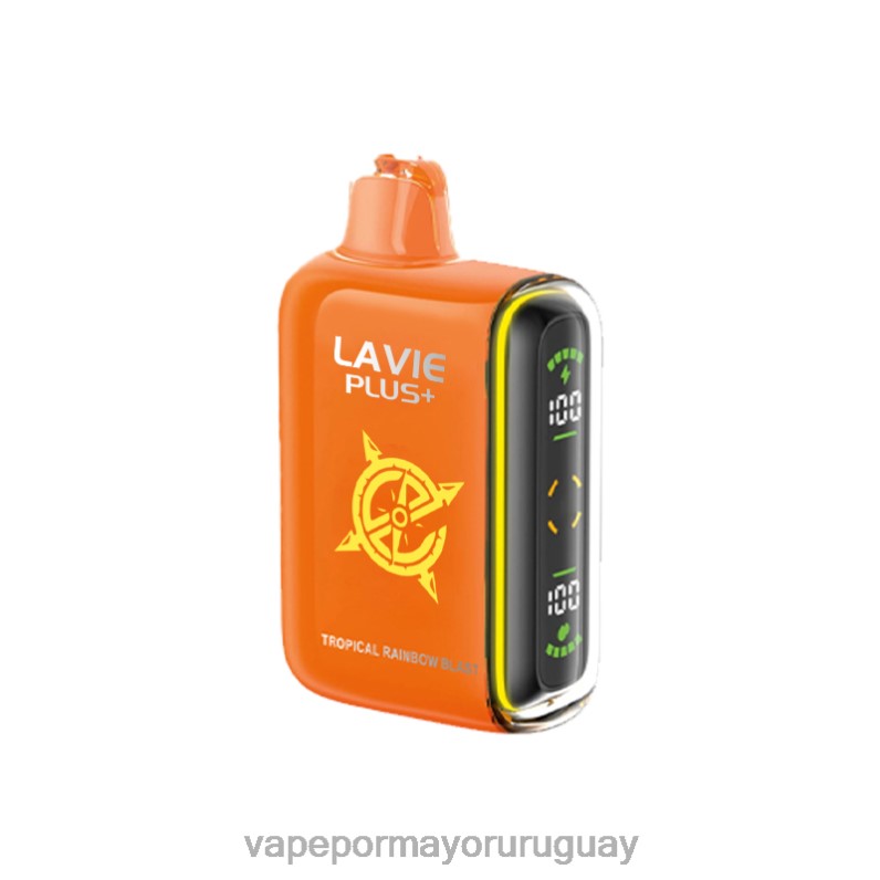 Liquido Vape Uruguay - LAVIE PLUS 15000 bocanadas 4BLXP96 explosión del arco iris tropical