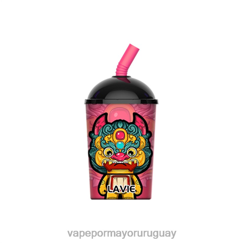 Liquido Vape Uruguay - LAVIE Max Cup 8000 bocanadas 4BLXP266 hielo de fresa y mango