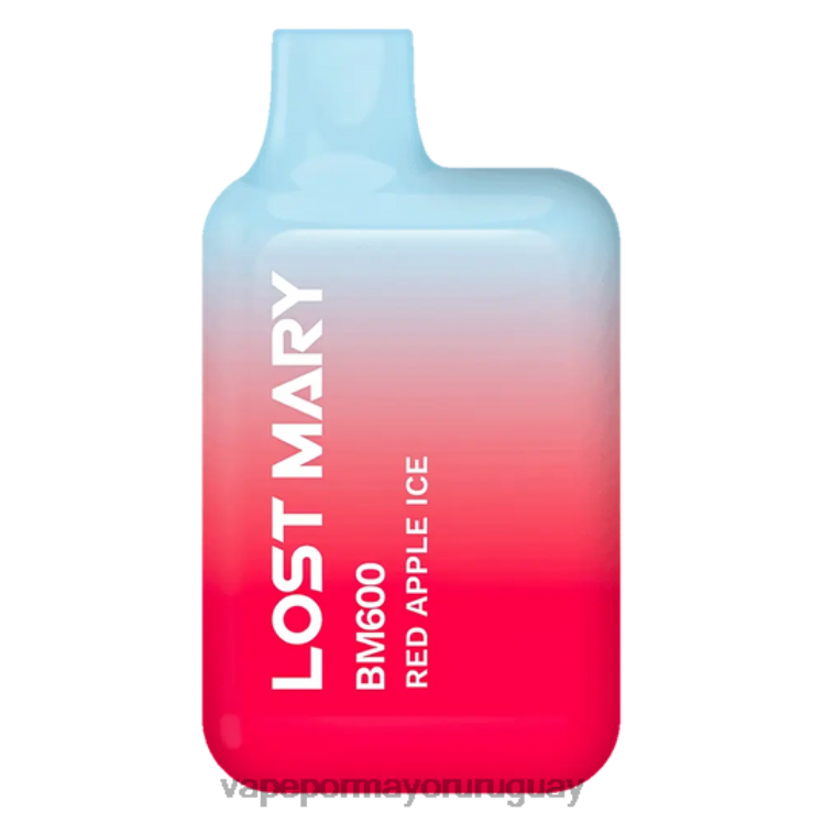 F6J4N372 - Vaper sin nicotina LOST MARY BM600 hielo de manzana roja
