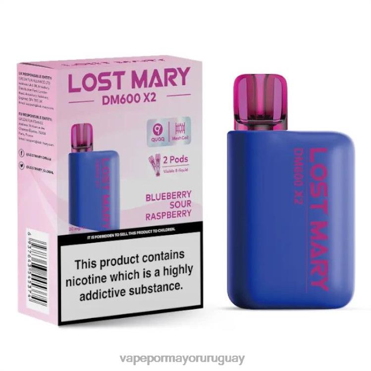 F6J4N469 - Vape Uruguay sin nicotina LOST MARY DM600 X2 arándano frambuesa agria