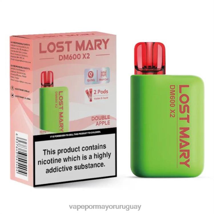 F6J4N471 - liquido Vape Uruguay LOST MARY DM600 X2 manzana doble