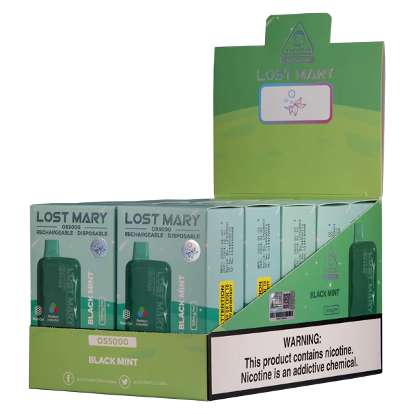 F6J4N106 - venta de vaporizadores al por mayor LOST MARY OS5000 menta negra