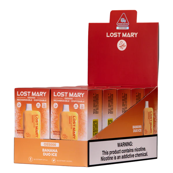 F6J4N107 - Vape Uruguay precio LOST MARY OS5000 plátano dúo hielo