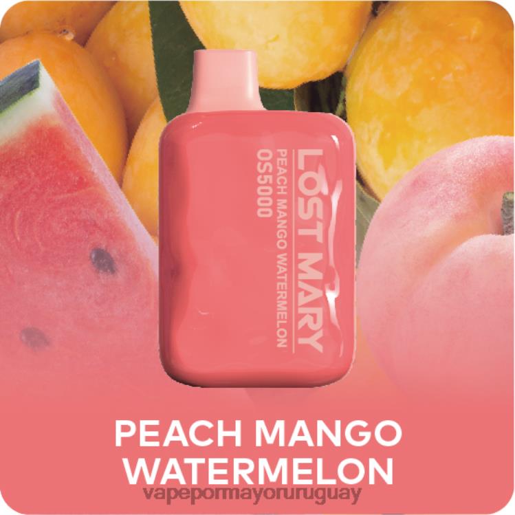 F6J4N495 - vaporizador desechable al por mayor LOST MARY OS5000 sandia mango durazno