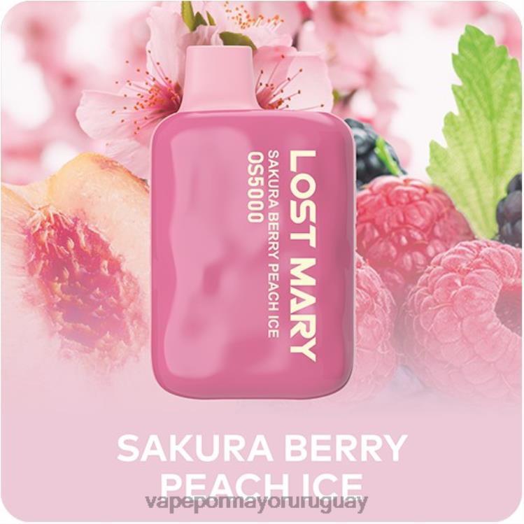 F6J4N497 - Vape Uruguay precio LOST MARY OS5000 baya de sakura melocotón hielo