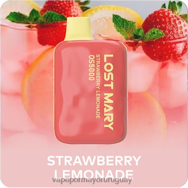 F6J4N499 - Vape Uruguay sin nicotina LOST MARY OS5000 limonada de fresa
