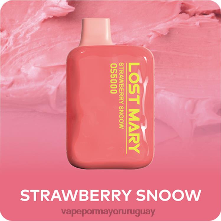 F6J4N502 - Vaper sin nicotina LOST MARY OS5000 nieve de fresa