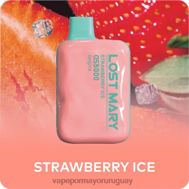 hielo de fresa