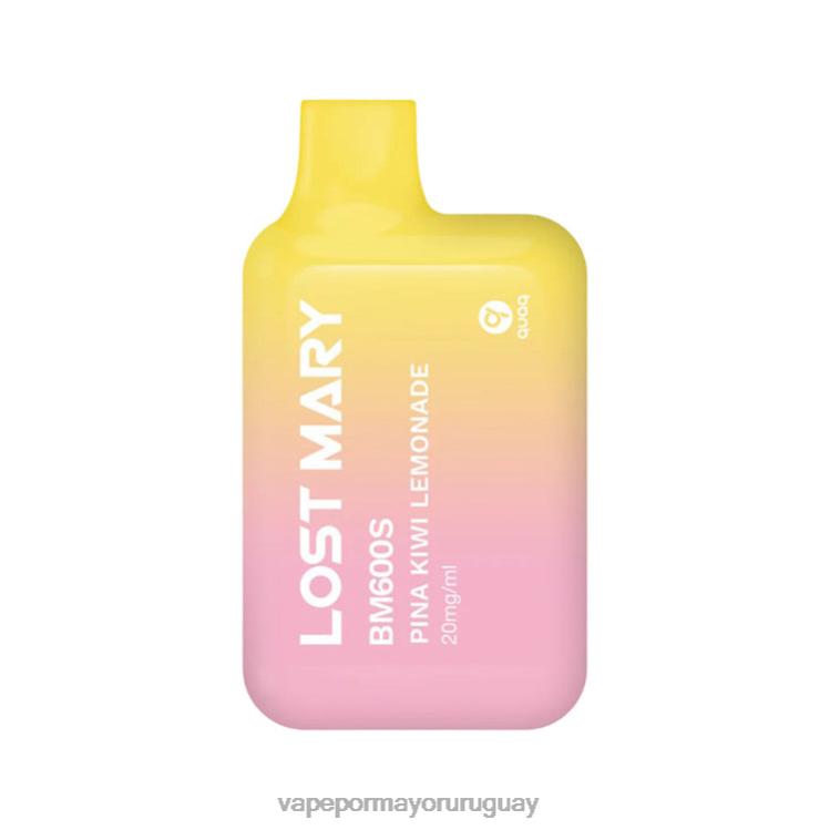 F6J4N414 - vaporizador al por mayor LOST MARY BM600S limonada de piña y kiwi