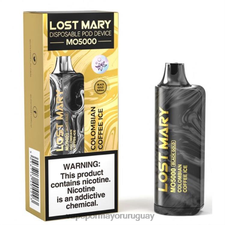 F6J4N344 - vaporizador al por mayor LOST MARY MO5000 helado de café colombiano oro negro 10ml