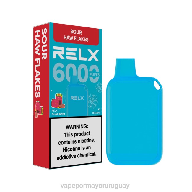 Liquido Vape Uruguay - RELX Crush Pocket 6000 helado hojuelas de haw amargo XDNL416