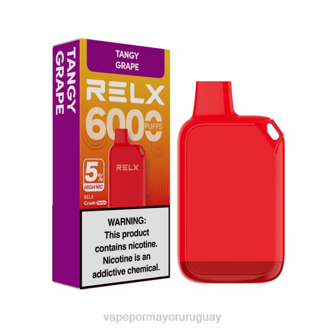 Vape Mayorista - RELX Crush Pocket 6000 5% alto nic uva picante XDNL427