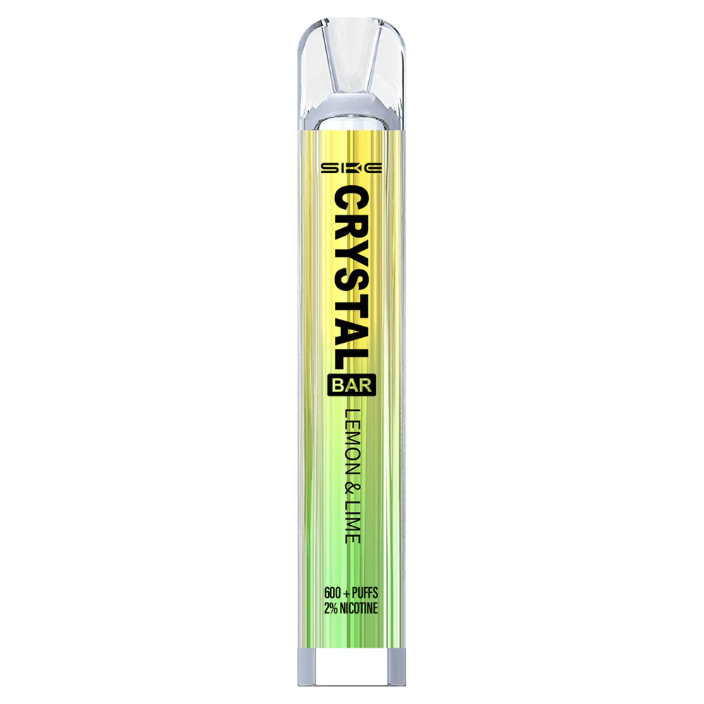 F6J4N262 - Vaper sin nicotina SKE Crystal Bar Lima Limon vaporizador desechable 600 inhalaciones