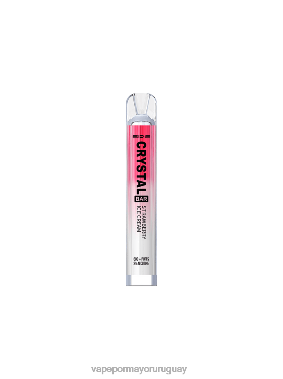 F6J4N265 - vaporizador desechable al por mayor SKE Crystal Bar helado de fresa vaporizador desechable 600 inhalaciones