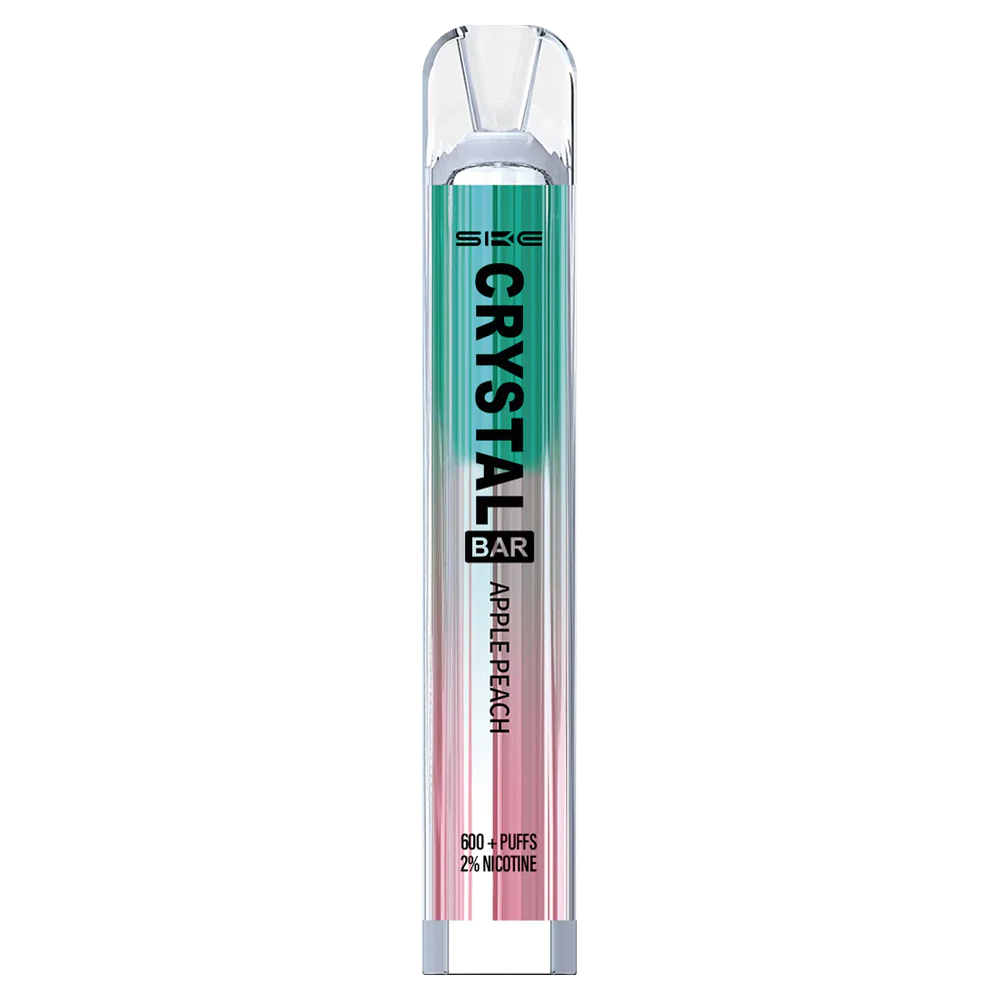 F6J4N266 - venta de vaporizadores al por mayor SKE Crystal Bar durazno manzana vaporizador desechable 600 inhalaciones
