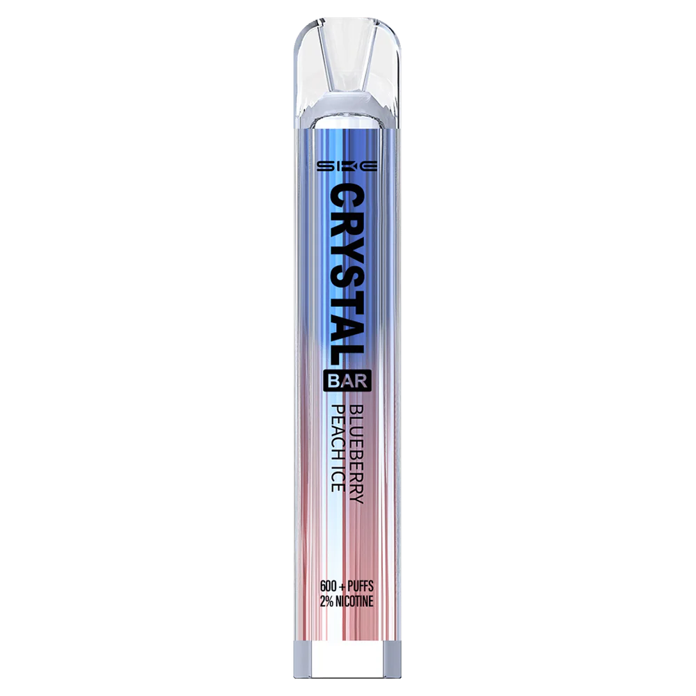 F6J4N267 - Vape Uruguay precio SKE Crystal Bar hielo de durazno y arándanos vaporizador desechable 600 inhalaciones