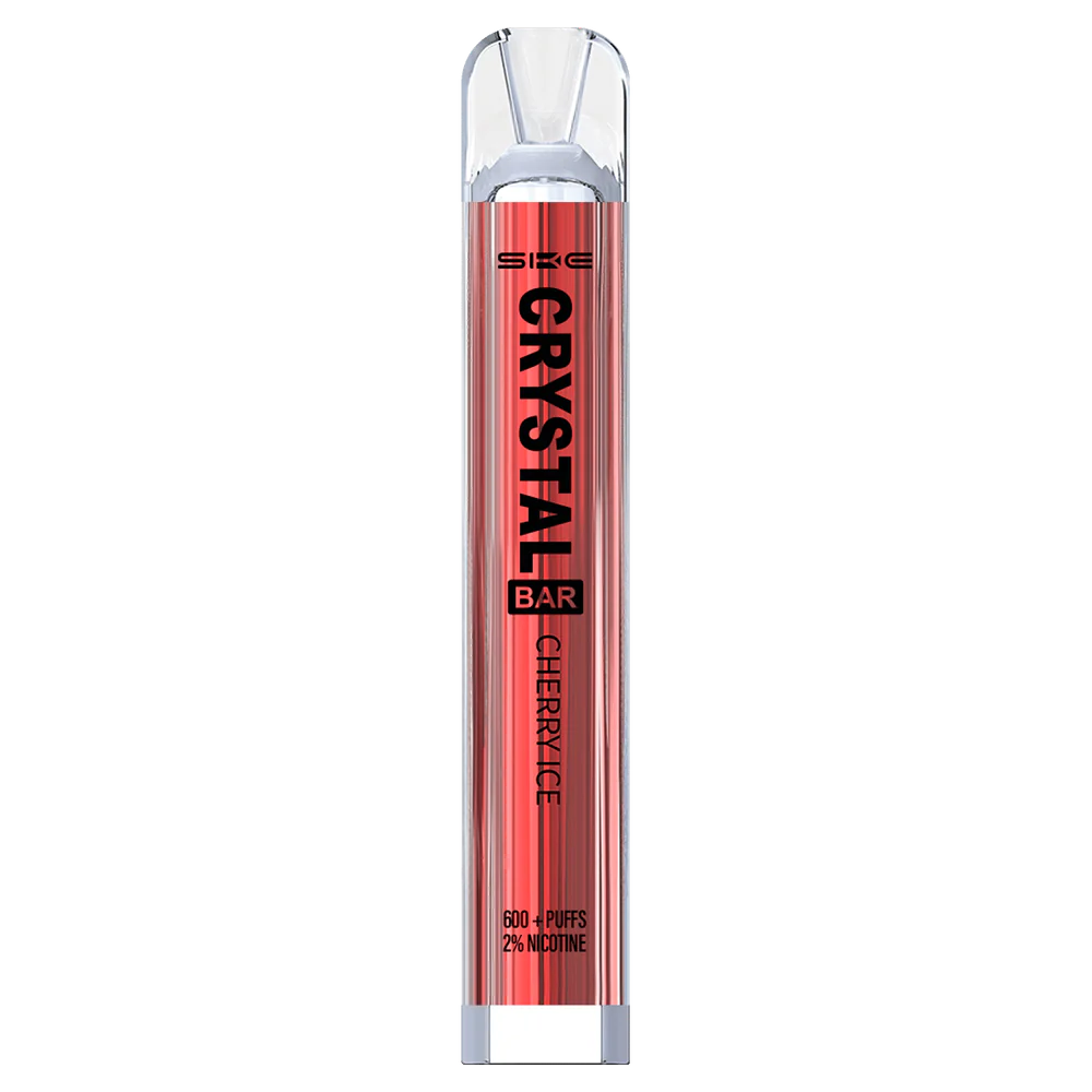 F6J4N269 - Vape Uruguay sin nicotina SKE Crystal Bar hielo de cereza vaporizador desechable 600 inhalaciones