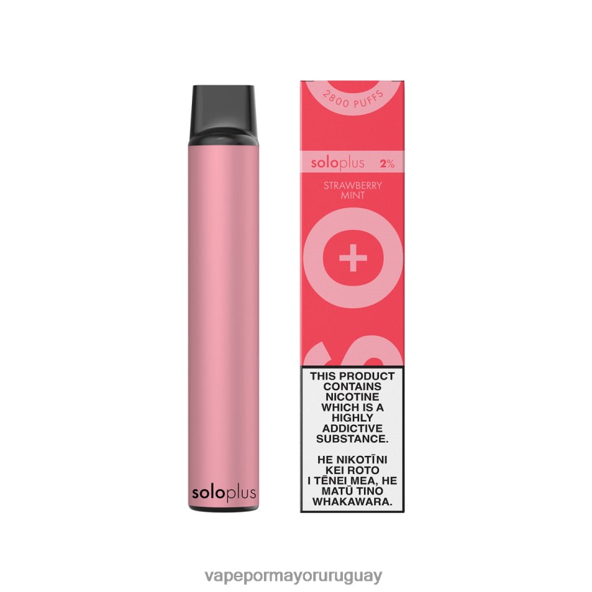 Liquido Vape Uruguay - Solo Plus vaporizador desechable menta fresa TTNLDJ26