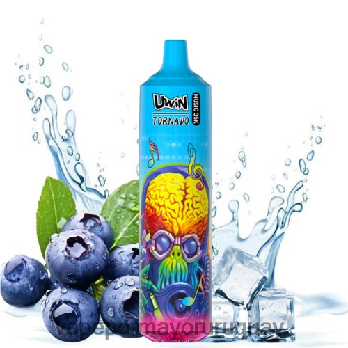 Vape Uruguay Sin Nicotina - UWIN CRYSTAL vaporizador desechable 35k arándano en hielo NJ08H819