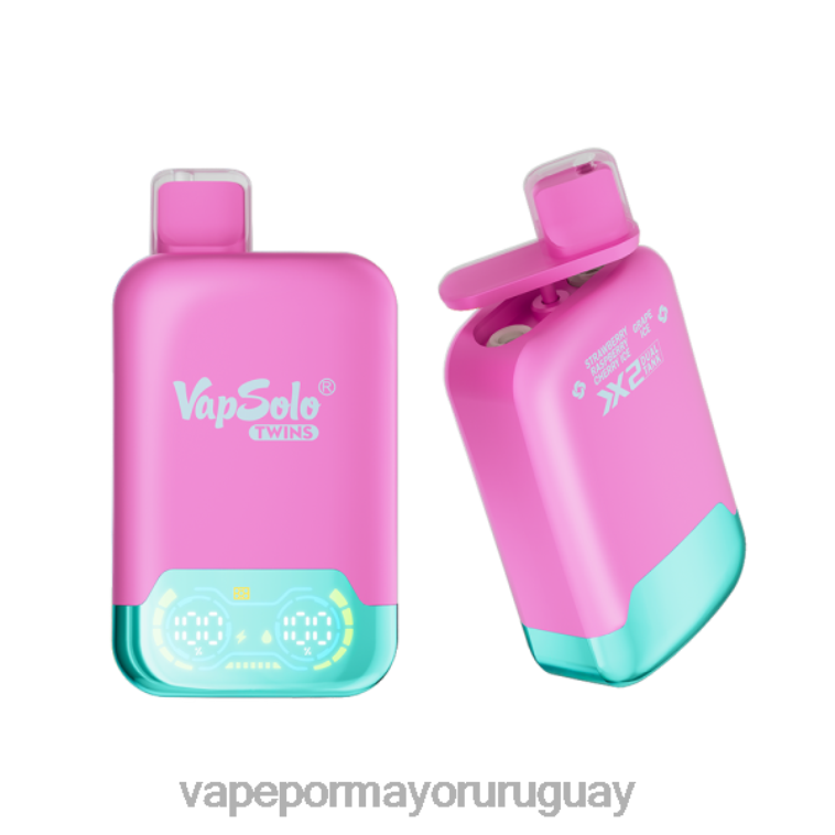Vape Mayorista - Vapsolo TWINS vaporizador desechable hielo de fresa, frambuesa, cereza y hielo de uva HL0R4127