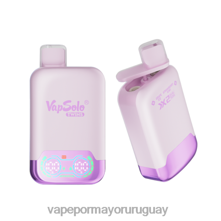 Vape Uruguay Precio - Vapsolo TWINS vaporizador desechable hielo de uva y kiwi fresa HL0R4122