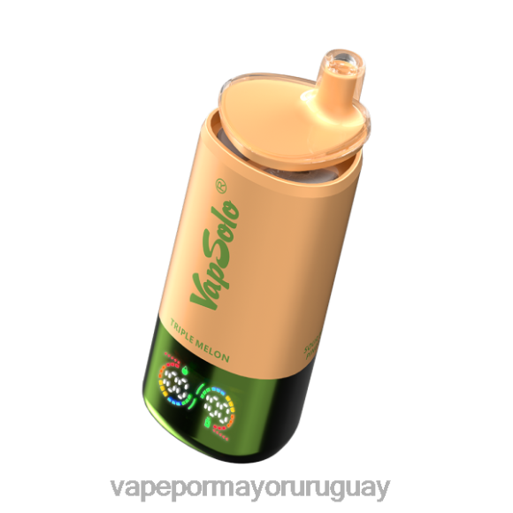 Liquido Vape Uruguay - VapSolo Triple 30000 bocanadas Z628L6 fresa, frambuesa, melón triple y piña con mango agrio