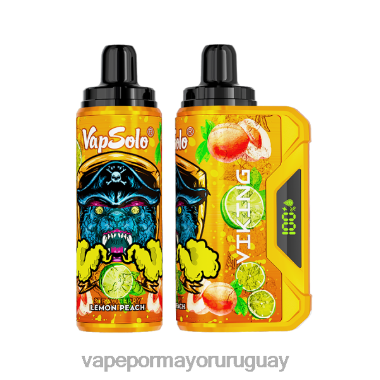 Vaper Sin Nicotina - Vapsolo VIKING vaporizador desechable durazno limon HL0R4135