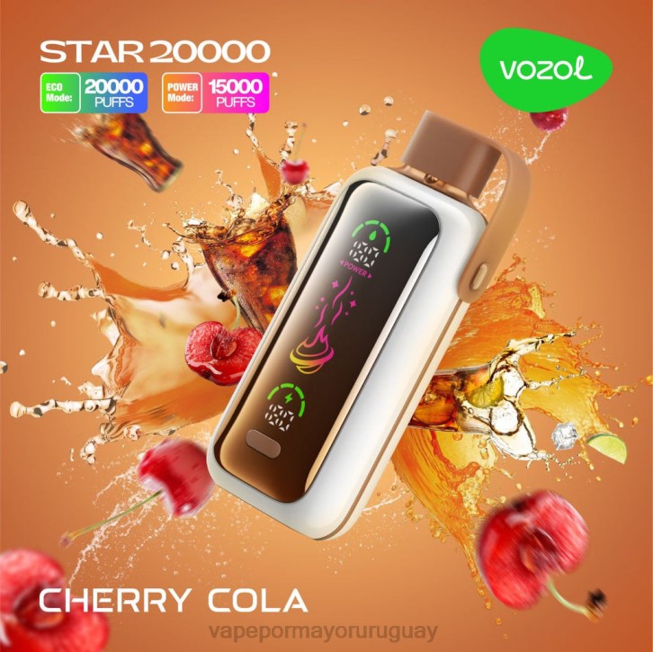 Liquido Vape Uruguay - VOZOL STAR 20000 468N6 cola de cereza