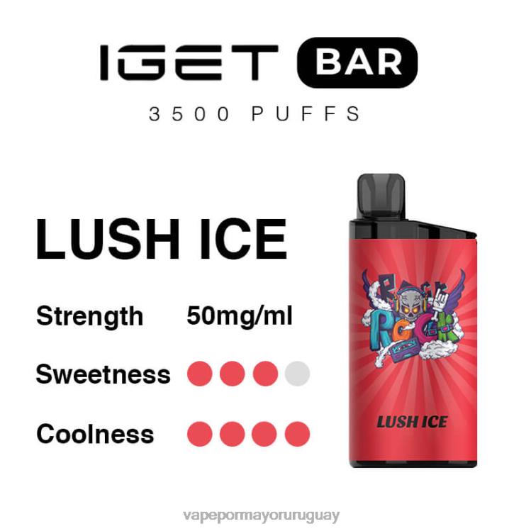 F6J4N93 - Vape mayorista IGET BAR hielo exuberante 3500 5% nicotina