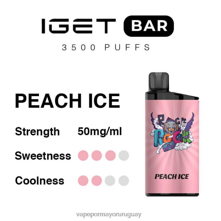 F6J4N95 - vaporizador desechable al por mayor IGET BAR hielo de durazno 3500 5% nicotina